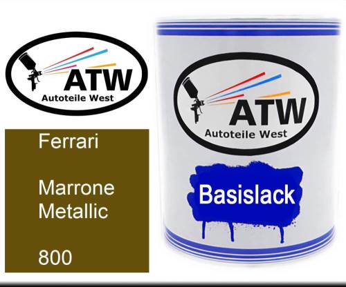 Ferrari, Marrone Metallic, 800: 1L Lackdose, von ATW Autoteile West.